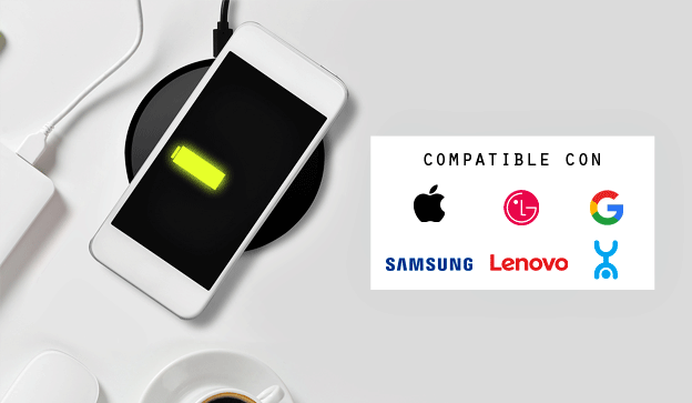 Base cargador inalámbrico para smartphone