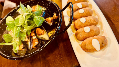 Menú para dos personas a elegir entre dos opciones