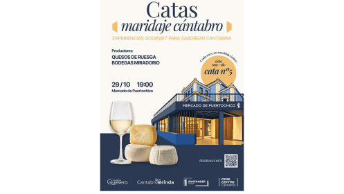 Cata maridaje cántabro de quesos + bebidas por 20€