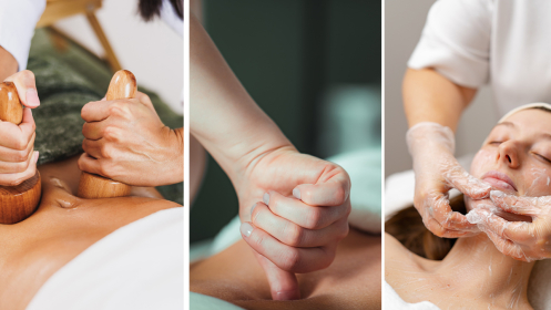 Elige entre Drenaje Linfático, Maderoterapia o Indiba facial